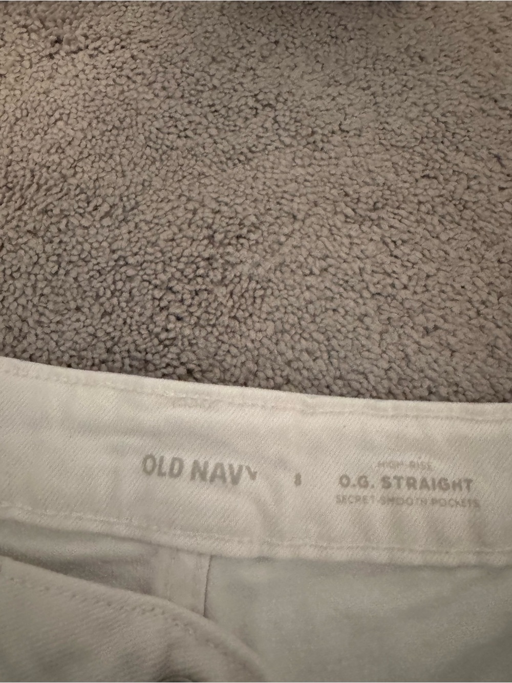 Old Navy White O.G. Straight Pants
